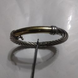 18K Gold Silver And Diamond Gold Bracelet Use