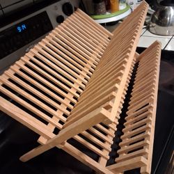 Wooden Dish Drying Rack