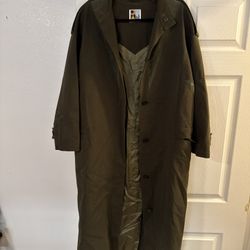 Jean Atelier Vintage Long Coat Jacket Size M 