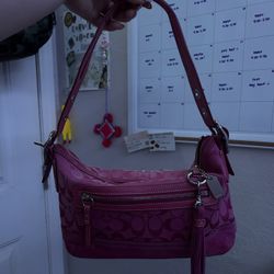 Pink Coach East West Duffle Soho Shoulder Bag