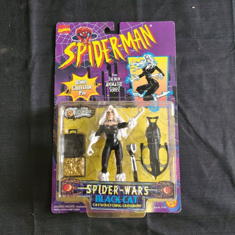 1996 Toy Biz Spiderman The Animated Series Black Cat