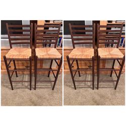 4 bar height barstools 30” floor to seat