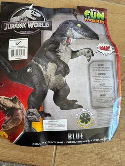 Jurassic World Blue Inflatable Adult Costume