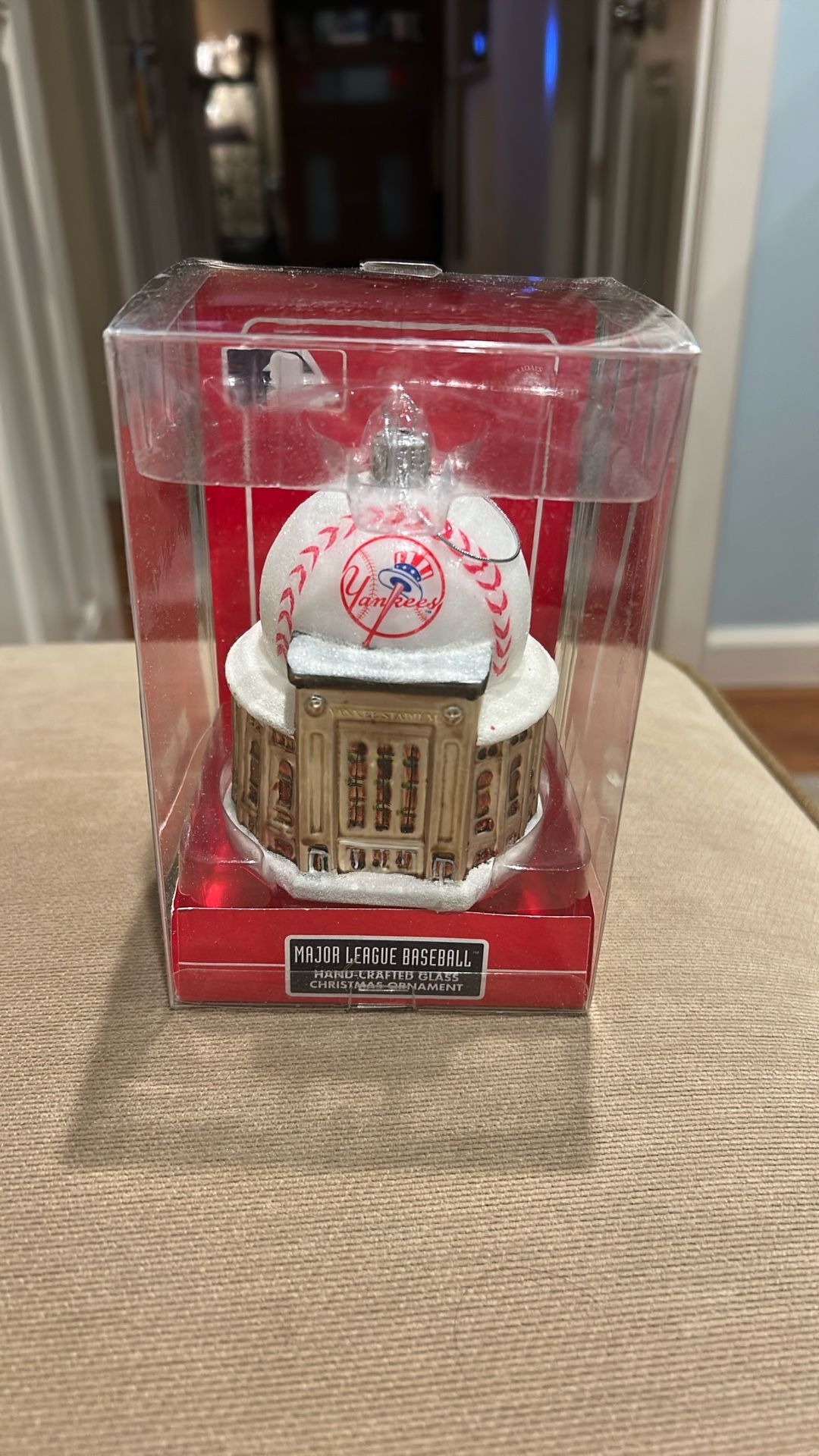 Yankee stadium Glass Ornament 