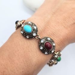 Antique gold retro style women's ladies bracelet Gift