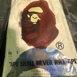 blue and white bape shirts