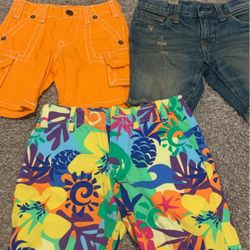 Boys True Religion And Polo Shorts 4t-3t Brand New 