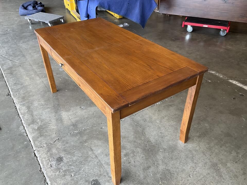 Brown Wood Desk $50