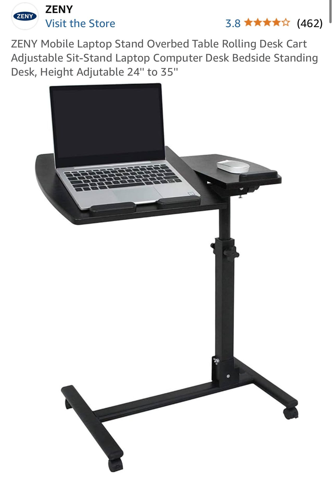 Computer-Mobile Laptop Stand Overbed Table