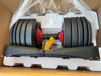 FitRx SmartBell XL, 90lb Adjustable Dumbbell with Quick-Select Weights for Home Gym