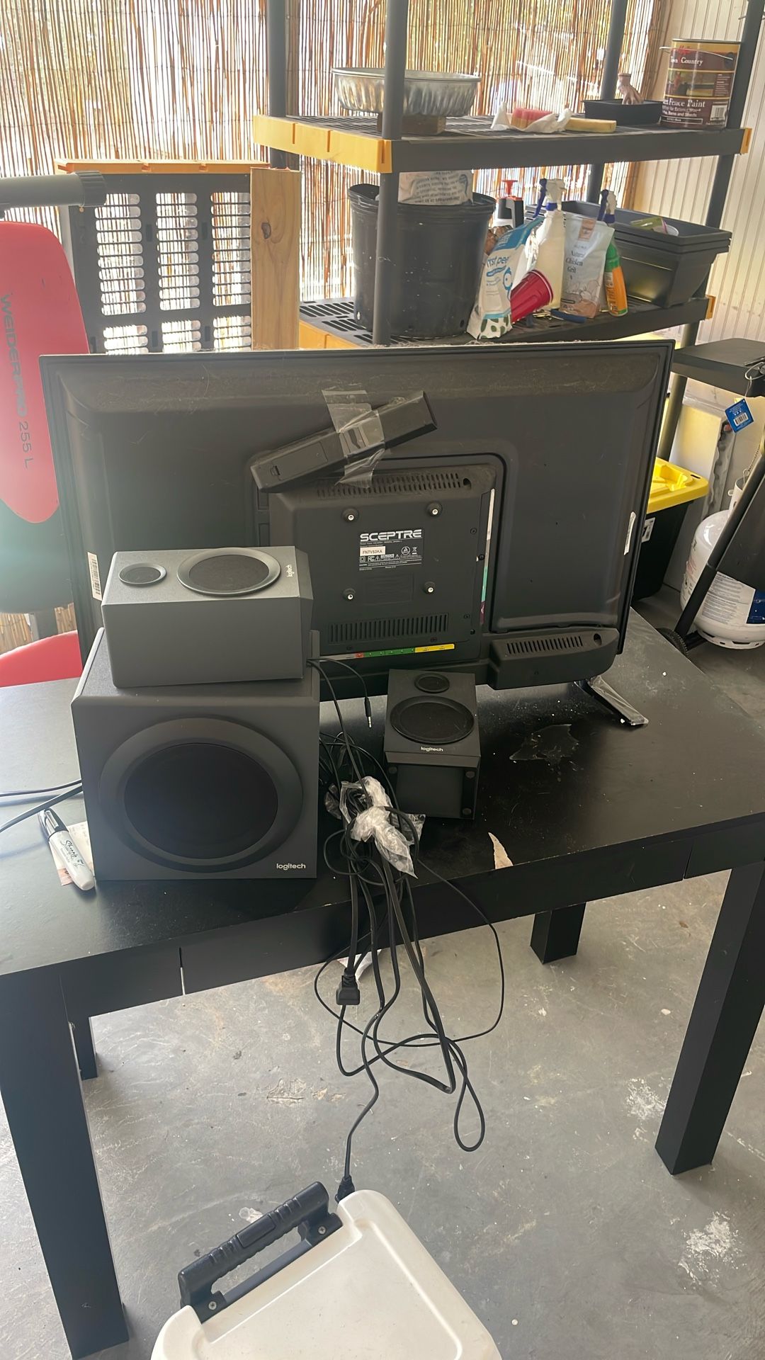Tv Computer Speaker Desk 