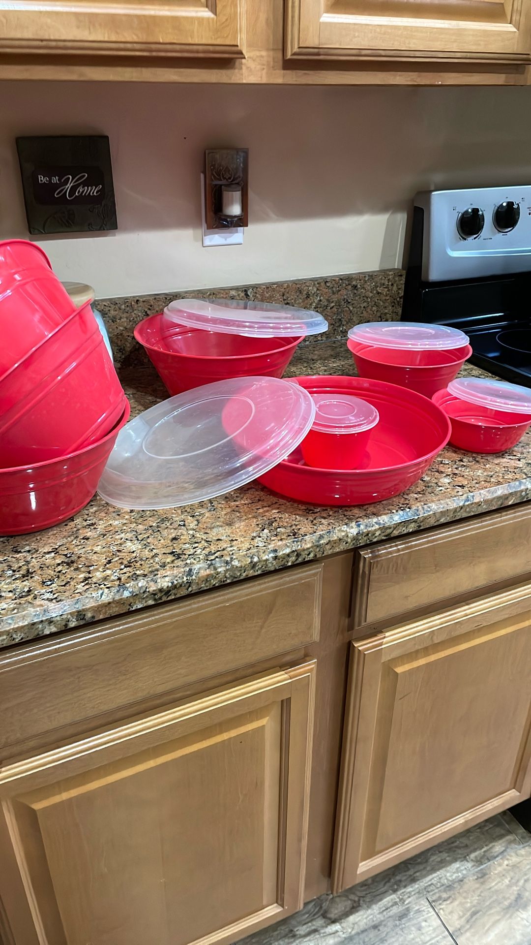 Red Party Tableware Set