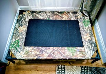 Pet Cot - Camo/Black Mesh 42x30x7 