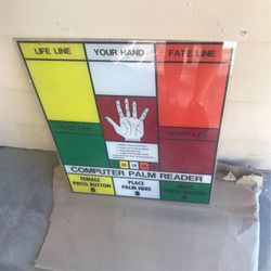 Computer Palm Reader Arcade Marquee 