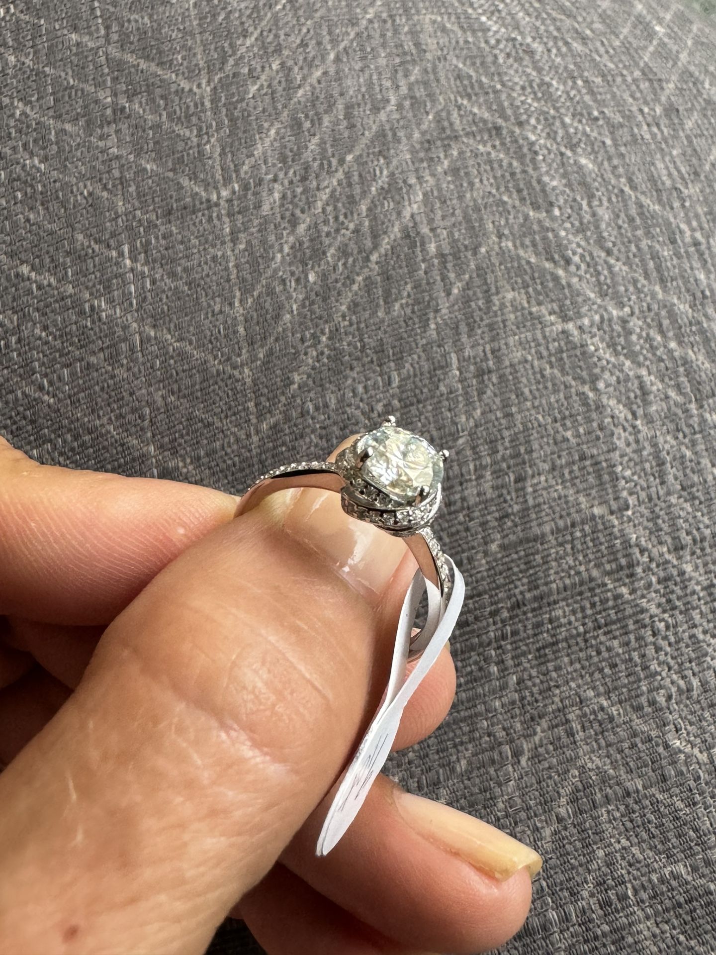 Moissanite Engagement Ring