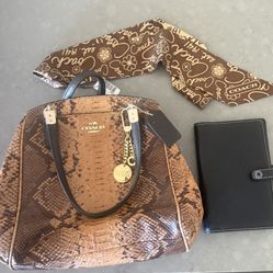 Coach purse Coach Wallet and Scarf 