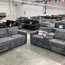 2-Pc Sofa & Loveseat Set