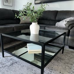 Square Glass/Mirror Coffee Table