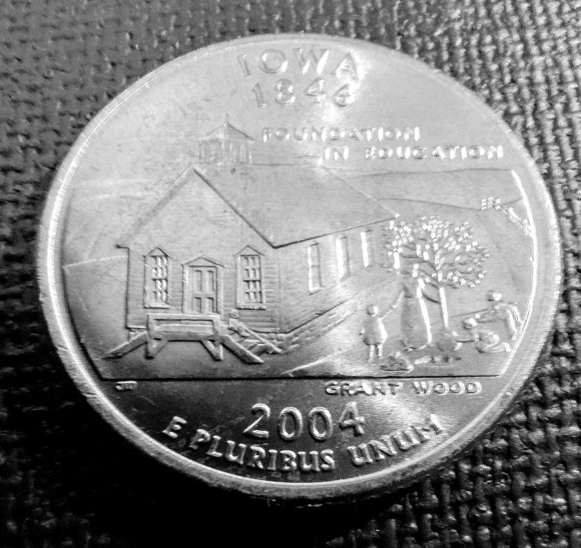 2004-P Iowa State Quarter Uncirculated From US Mint Roll