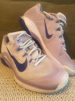 Nike Women's Zoom Vapor 12 Preowned Tennis Shoes Size 9.5 Amethyst Purple Smoke Grey