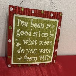 Christmas Metal Grinch themed Sign - Holiday Home Decor - Simi Valley 