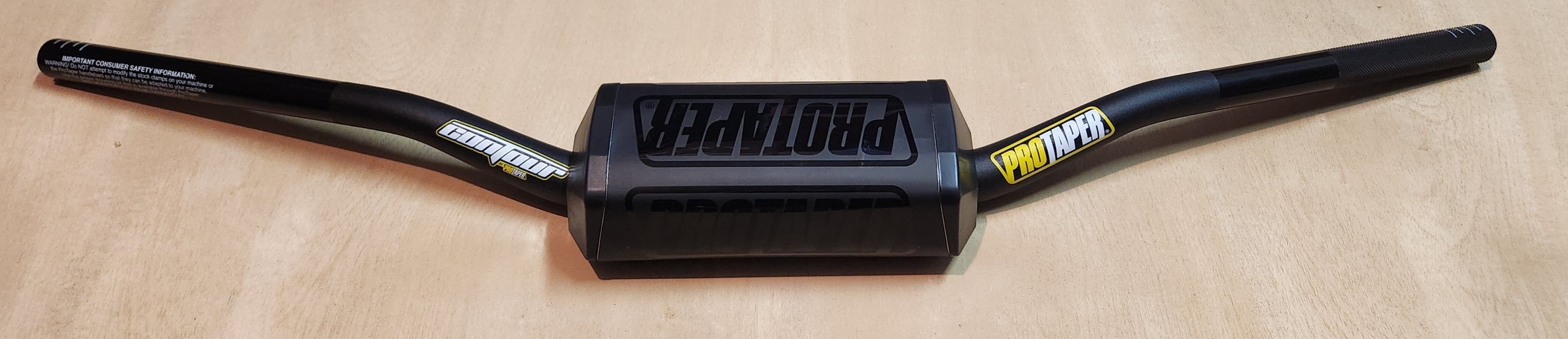 Protaper 1-1/8 Contour Handlebar Carmichael, Black P2602-BLK With Pad 1 1/8