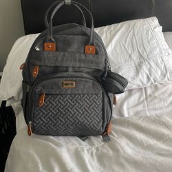 BobbleRoo Gray Diapers Back Pack