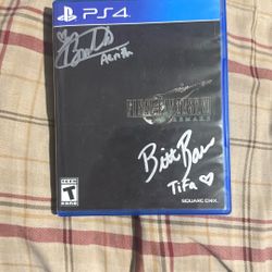 Autographed Final Fantasy 7 Remake (Tifa and Aerith)