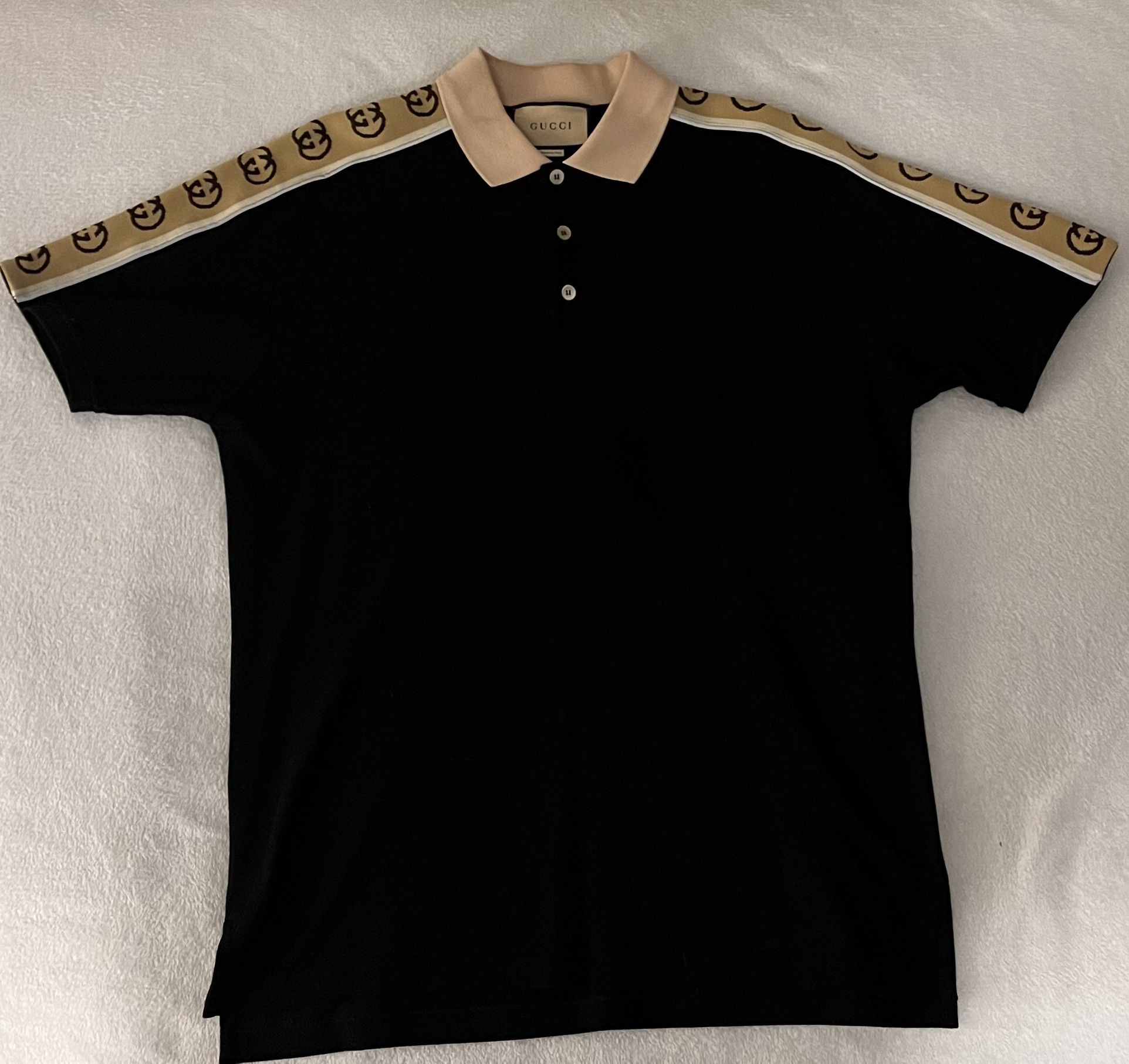 Gucci Polo (Interlocking G Stripe) Size L