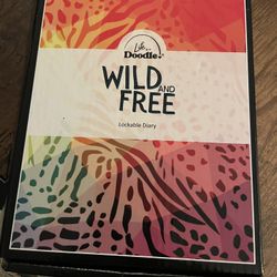 Wild And Free doodle Journal With Lock