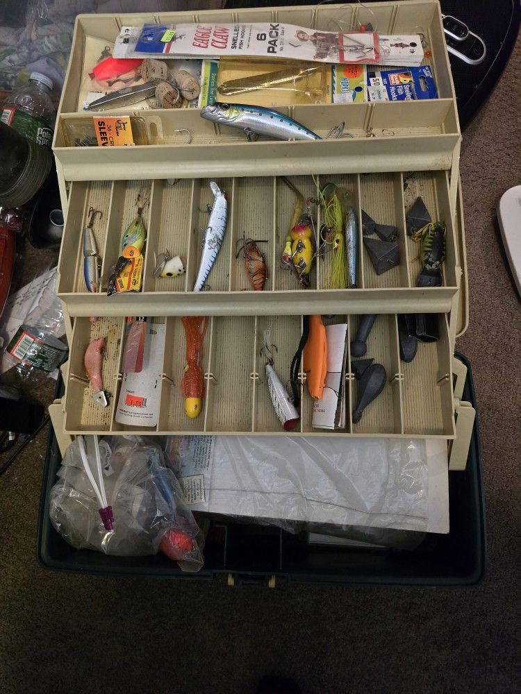 Full Tackle Box. Packed full of Fishing Lures