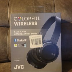 JVC HA-S190BT-B Colorful Wireless Bass Boost Bluetooth Headphones