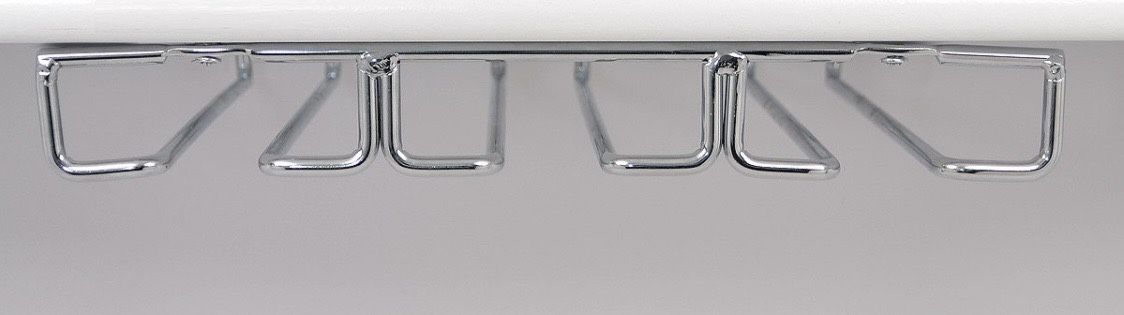 Under cabinet  chrome wine rack 