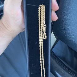 18k Rope Gold Chain 
