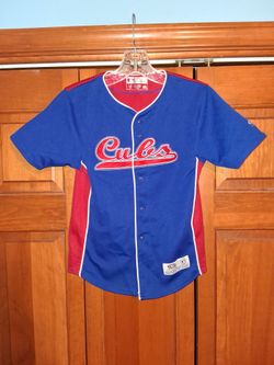YOUTH SIZE (6) CHICAGO CUBS TRUE FAN JERSEY