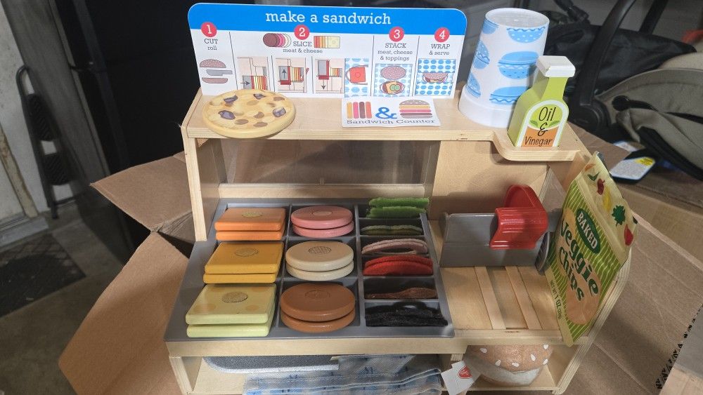 Melissa And Doug Sandwich Counter Toy
