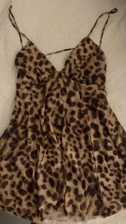 Animal print mini dress size Medium