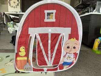Cocomelon Old MacDonald's Musical Barn Pop-Up Tent, Indoor & Outdoor Use, Play Tent for Children