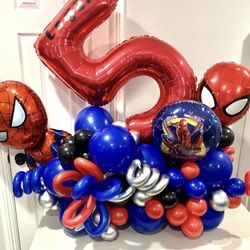 Spiderman Balloon Arrangement