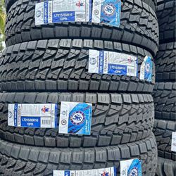 LT215/85R16 Set Of 4 Lion Sport A/T New Tires 