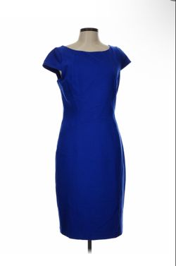 WHBM Elegant Stretch Blue Dress Women’s Size 10 / M