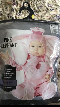 Pink Elephant infant costume