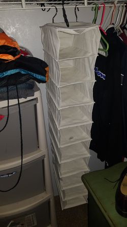 10 cubbies canvas closet storage/organizer