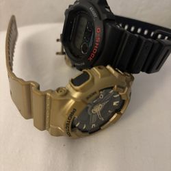 G Shock Watch Men’s Black/Gold 45$ For Both