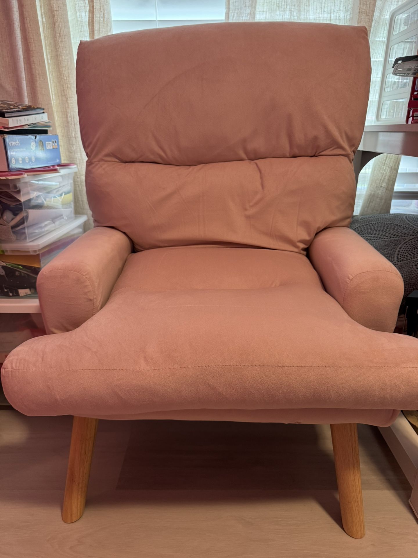Brand New  Pink Oversized Reclinable Oversized Chair