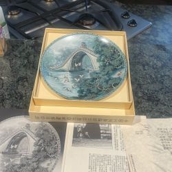 Vintage Chinese porcelain wall art plate