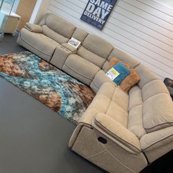 Alejandro Reclining Sectional Living Room Only $1299