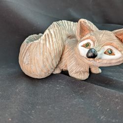 Hand crafted in Uruguay folk art Fox