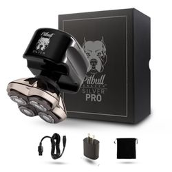 Skull Shaver Pitbull Silver PRO Head & Face Shaver