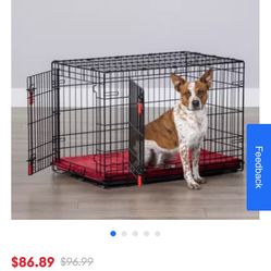 KONG Ultra-Strong Double Door Wire Dog Crate with Divider Panel